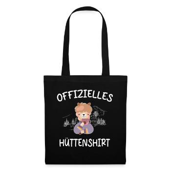 Offizielles Hüttenshirt - Stoffbeutel - Schwarz - Vorne