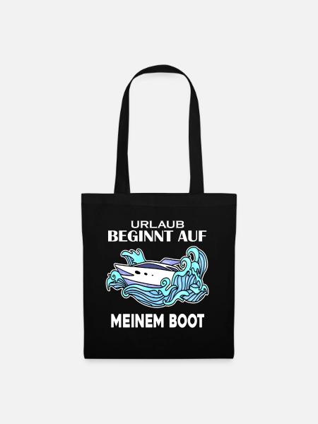 Boot - Stoffbeutel - Schwarz