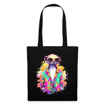 Cool Meerkat Sarfari Africa Lover - Tote Bag - black - Front