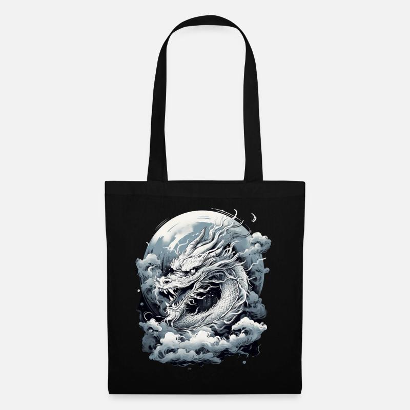 Moonlight Myth Dragon - Tote Bag - black