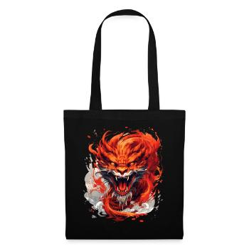 Dragon de feu 2024 - Sac en tissu - noir - Devant