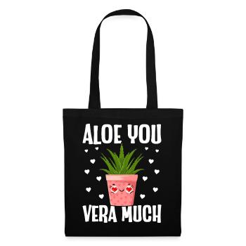 Funny Succulent Aloe Vera - Tote Bag - black - Front