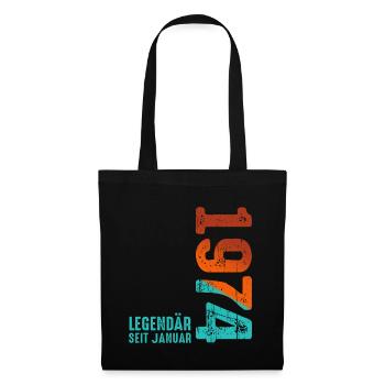 Limited Edition January 1974 Legendär Seit January - Stoffbeutel - Schwarz - Vorne