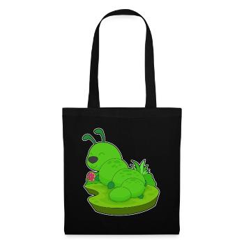 Beignet chenille - Sac en tissu - noir - Devant