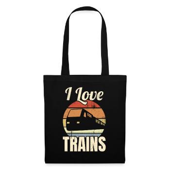 L’amour du chemin de fer - Sac en tissu - noir - Devant