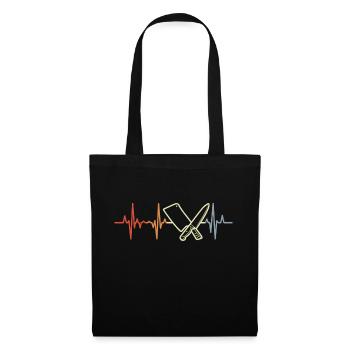Couperet de boucher Pulse Beat - Sac en tissu - noir - Devant