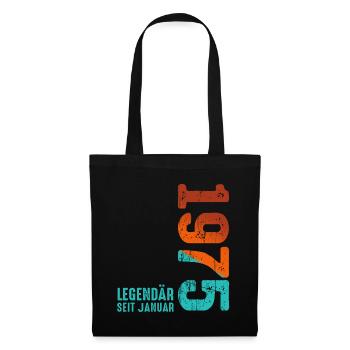 Limited Edition January 1975 Legendär Seit January - Stoffbeutel - Schwarz - Vorne