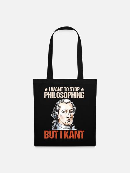 Philosophie Theorie Immanuel Kant - Stoffbeutel - Schwarz