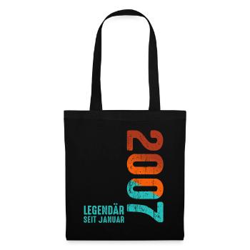 Limited Edition January 2007 Legendär Seit January - Stoffbeutel - Schwarz - Vorne