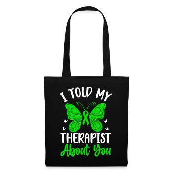 Therapy to sensitize to mental health - Tote Bag - black - Front