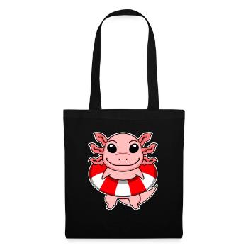 Axolotl Motif Kids Lifeguard - Tote Bag - black - Front