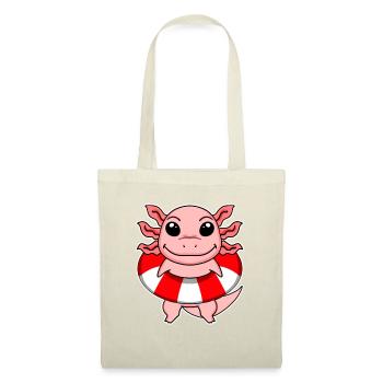 Axolotl Motif Sauveteur Enfants - Sac en tissu - nature - Devant