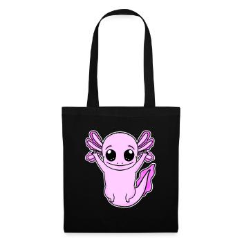 Axolotl Pink Motif Kids Cute Pink - Tote Bag - black - Front