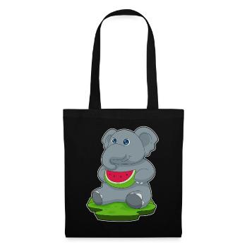 Elephant Watermelon - Tote Bag - black - Front