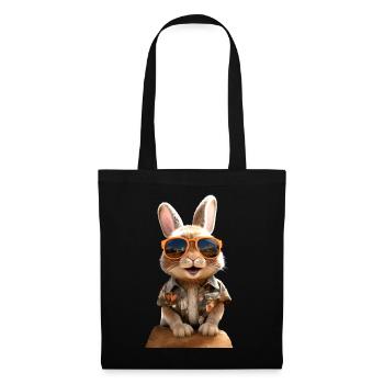Lapin lapin lièvre lapin cadeau lapins mignons - Sac en tissu - noir - Devant