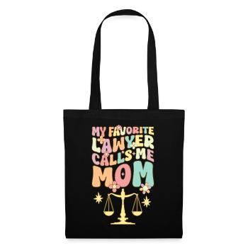 Avocate Maman Étudiante en droit - Sac en tissu - noir - Devant