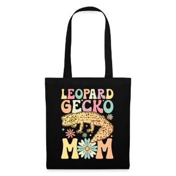 Groovy Eidechse Mama Reptil - Stoffbeutel - Schwarz - Vorne