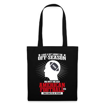 American Football Star USA Sport Off-Season - Stoffbeutel - Schwarz - Vorne
