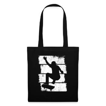 Skateboarding Boy Sketch - Tote Bag - black - Front