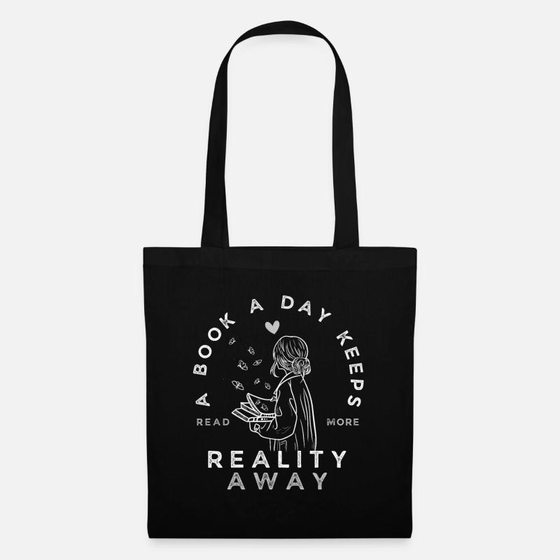 Funny Reading Quote - Tote Bag - black