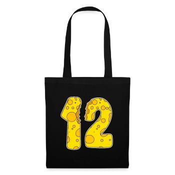 12 Year Old Funny Cheese - Tote Bag - black - Front