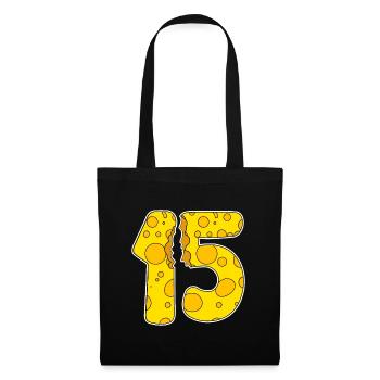 15 ans de Funny Cheese - Sac en tissu - noir - Devant