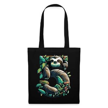 5 ans paresseux 5e cadeau d’anniversaire - Sac en tissu - noir - Devant