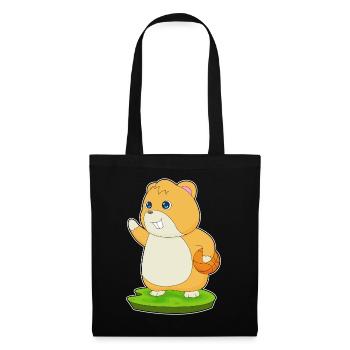 Hamster Joueur De Basket-ball Basket-ball - Sac en tissu - noir - Devant