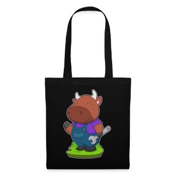 Atelier de clé mécanique Bull - Sac en tissu - noir - Devant