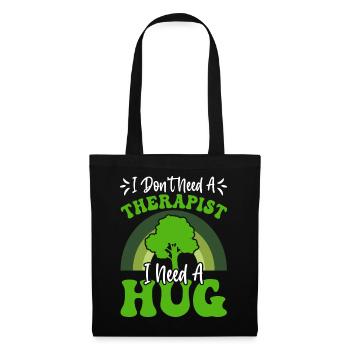 Tree-hugging environmentalist nature lover - Tote Bag - black - Front