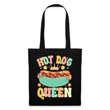 Groovy Funny Hotdog Girl - Stoffbeutel - Schwarz - Vorne