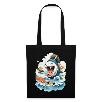 Sushi Rice Monster Japon Art Streetwear - Sac en tissu - noir - Devant