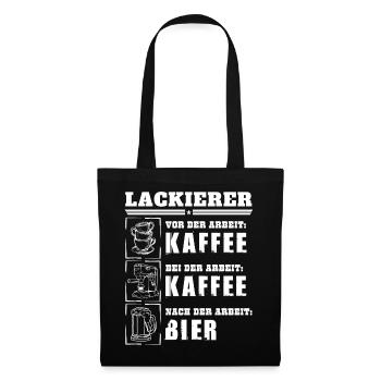 Mon quotidien de peintre - Sac en tissu - noir - Devant