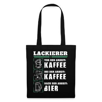 Mon quotidien de peintre - Sac en tissu - noir - Devant