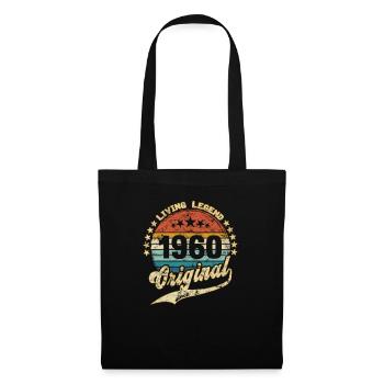 1960 Geburtstag Living Legend Original - Stoffbeutel - Schwarz - Vorne