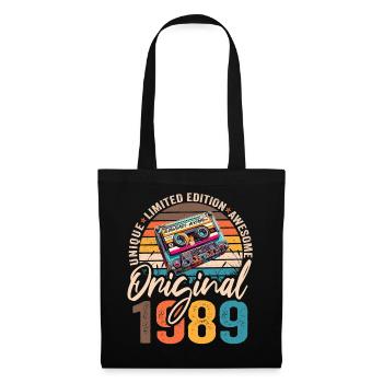 Vintage Born 1989 Birthday Original 1989 - Tote Bag - black - Front
