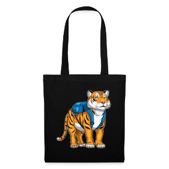 Tiger Student Backpack School - Tote Bag - black - Front