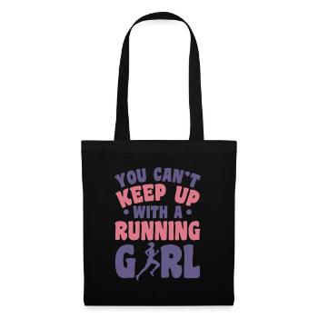 Coureur - Sac en tissu - noir - Devant