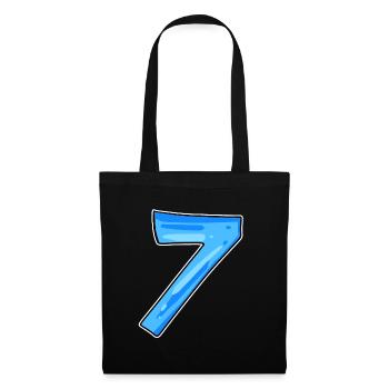 7 Nombre - Sac en tissu - noir - Devant
