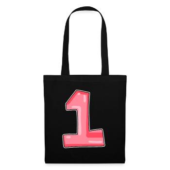 1 - Sac en tissu - noir - Devant