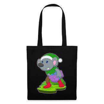 Mouse Christmas Package - Tote Bag - black - Front