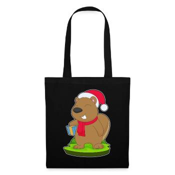 Forfait de Noël Castor - Sac en tissu - noir - Devant