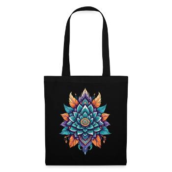 Spiritual Lotus Flower of Life Magical Aesthetic - Tote Bag - black - Front