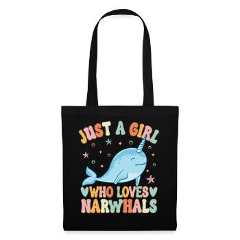 Narval Fille Narval Amant - Sac en tissu - noir - Devant
