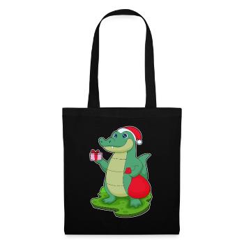 Forfait Noël Crocodile - Sac en tissu - noir - Devant