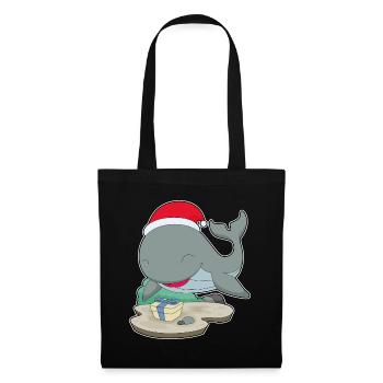 Forfait Noël des baleines - Sac en tissu - noir - Devant