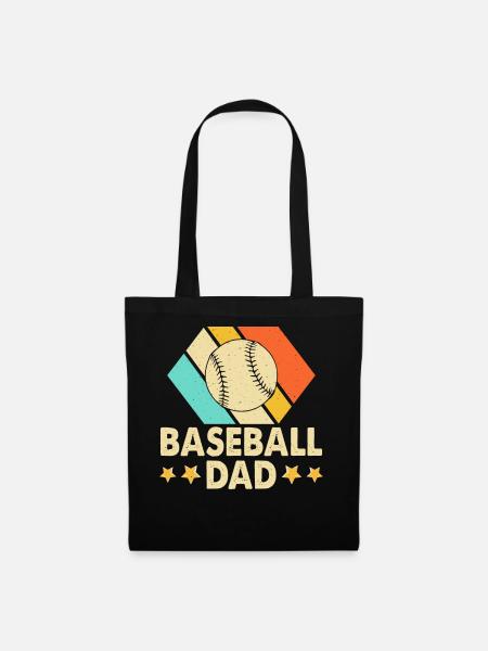 Baseball Dad - Stoffbeutel - Schwarz