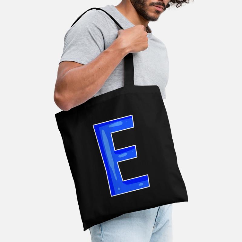 Buchstabe E - Anfangsbuchstabe E Stoffbeutel