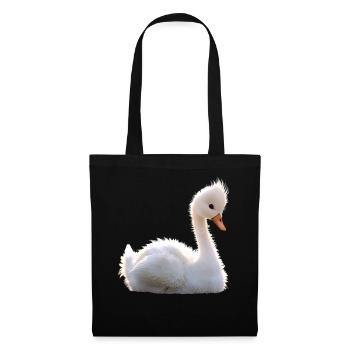 Swan Mute Swan Goose Duck Swan White Swans - Tote Bag - black - Front