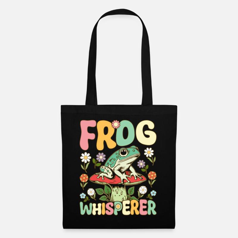 Groovy Frog Lovers - Stoffbeutel - Schwarz